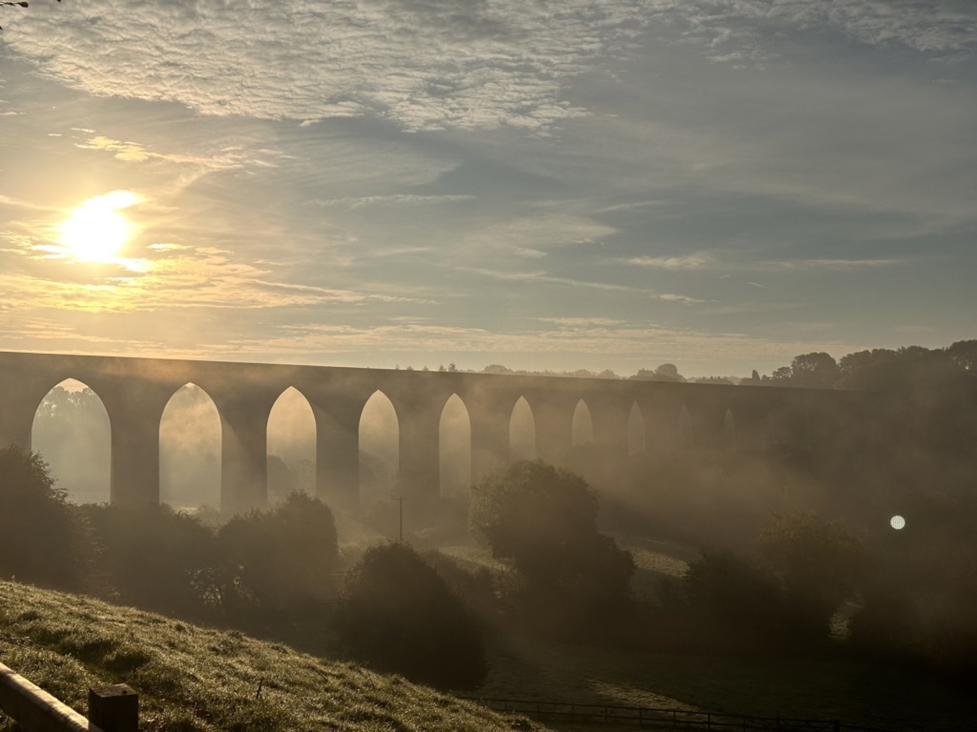 Viaduct at sunrise